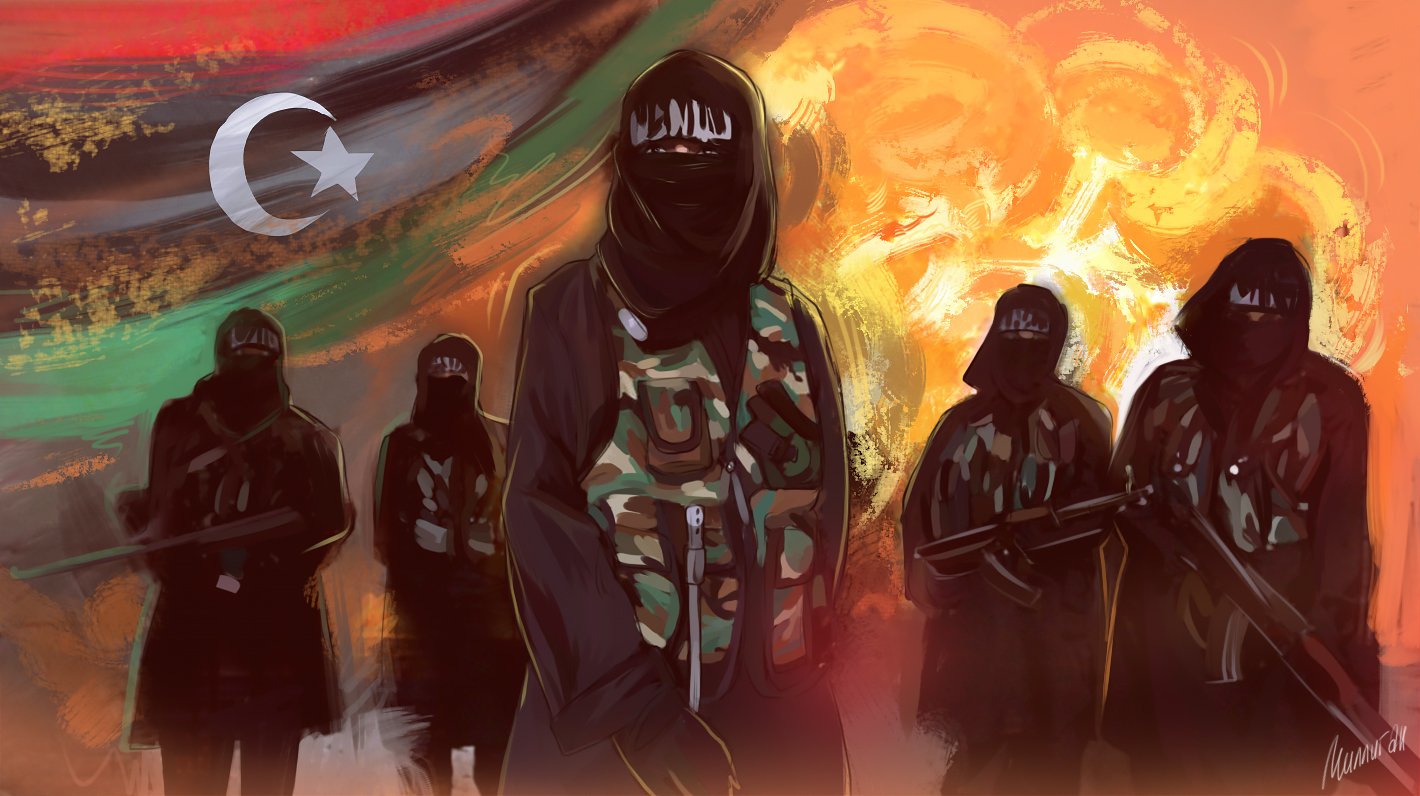 Террористы на фоне флага игил. Терроризм арт. Терроризм арты. Мусульмане террористы арт.