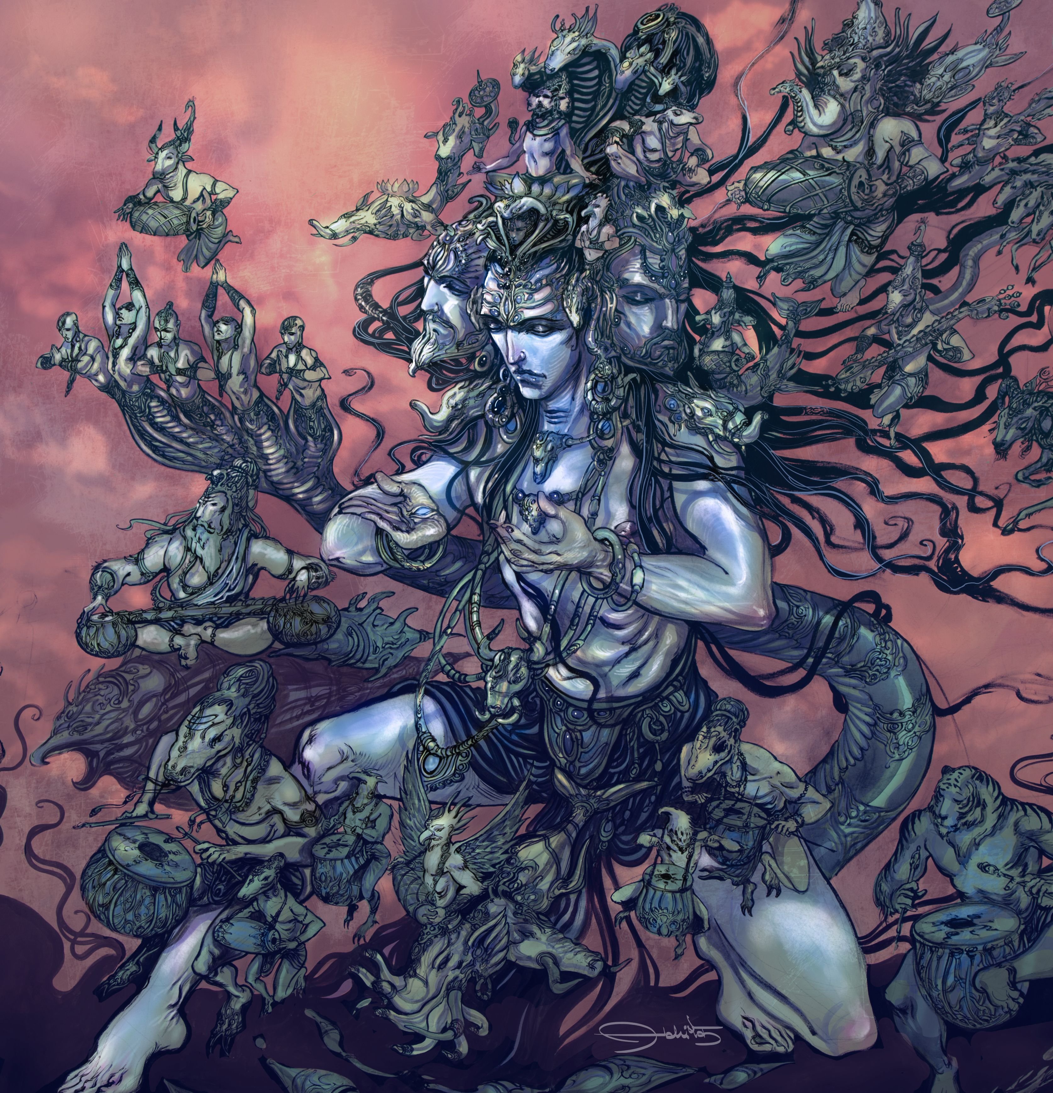 Кали древо. Многоликий Бог Шива. Бог Шива арт. Шива богиня фэнтези.