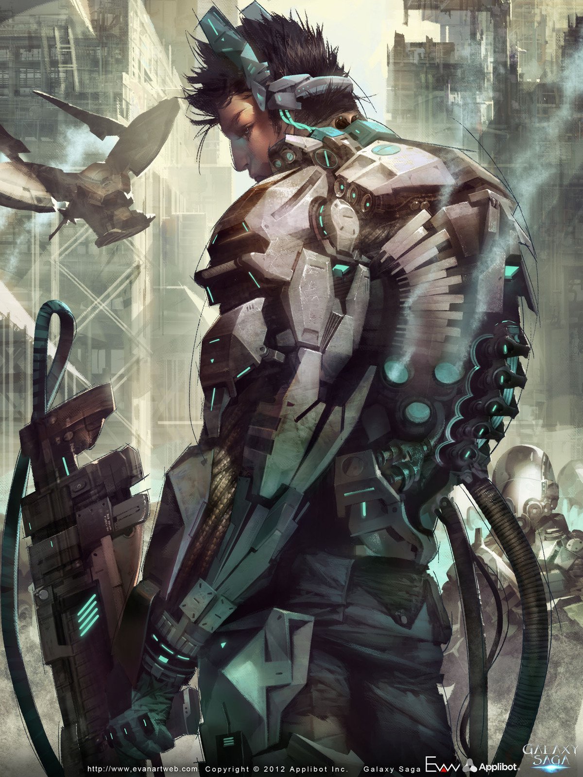 Cyberpunk character art фото 41