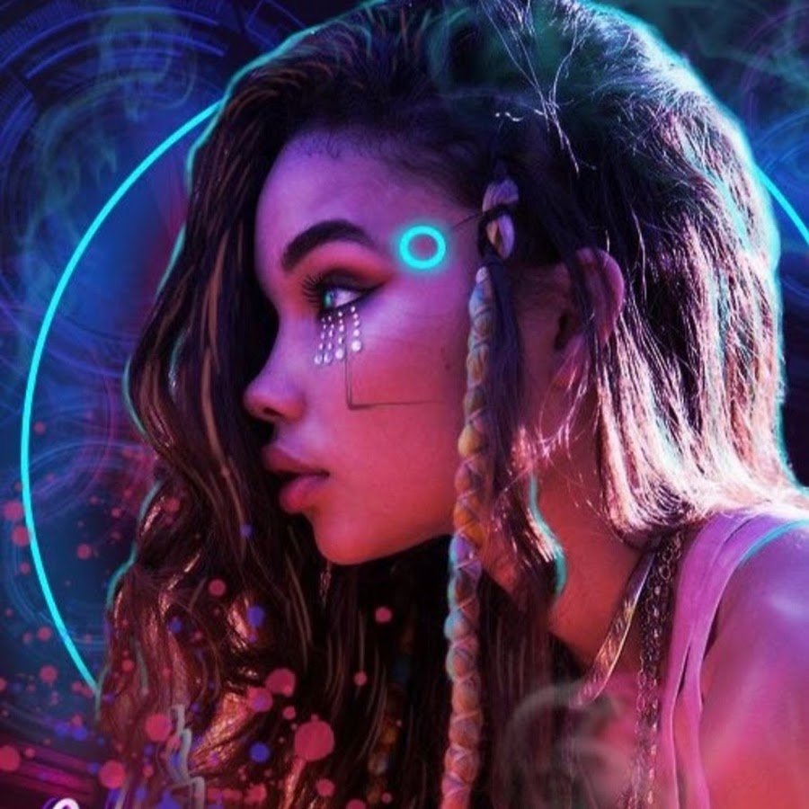 Cyberpunk girl art neon фото 64