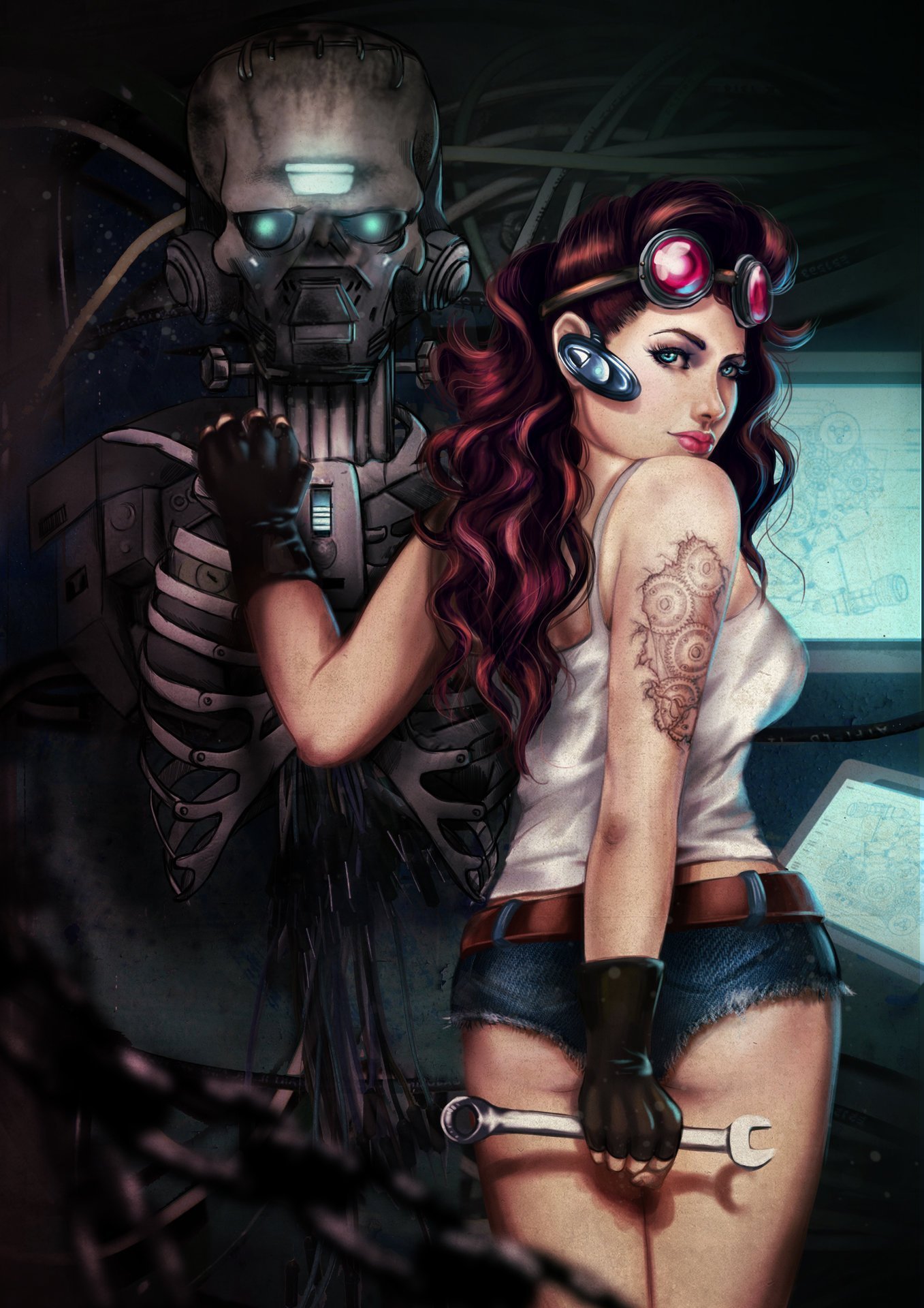 Cyberpunk girl art фото 38