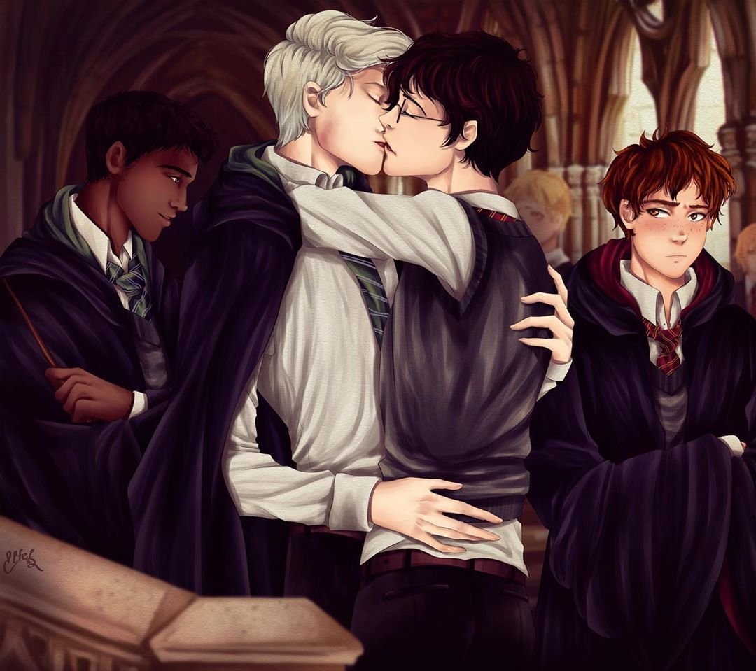 Draco and harry fan art