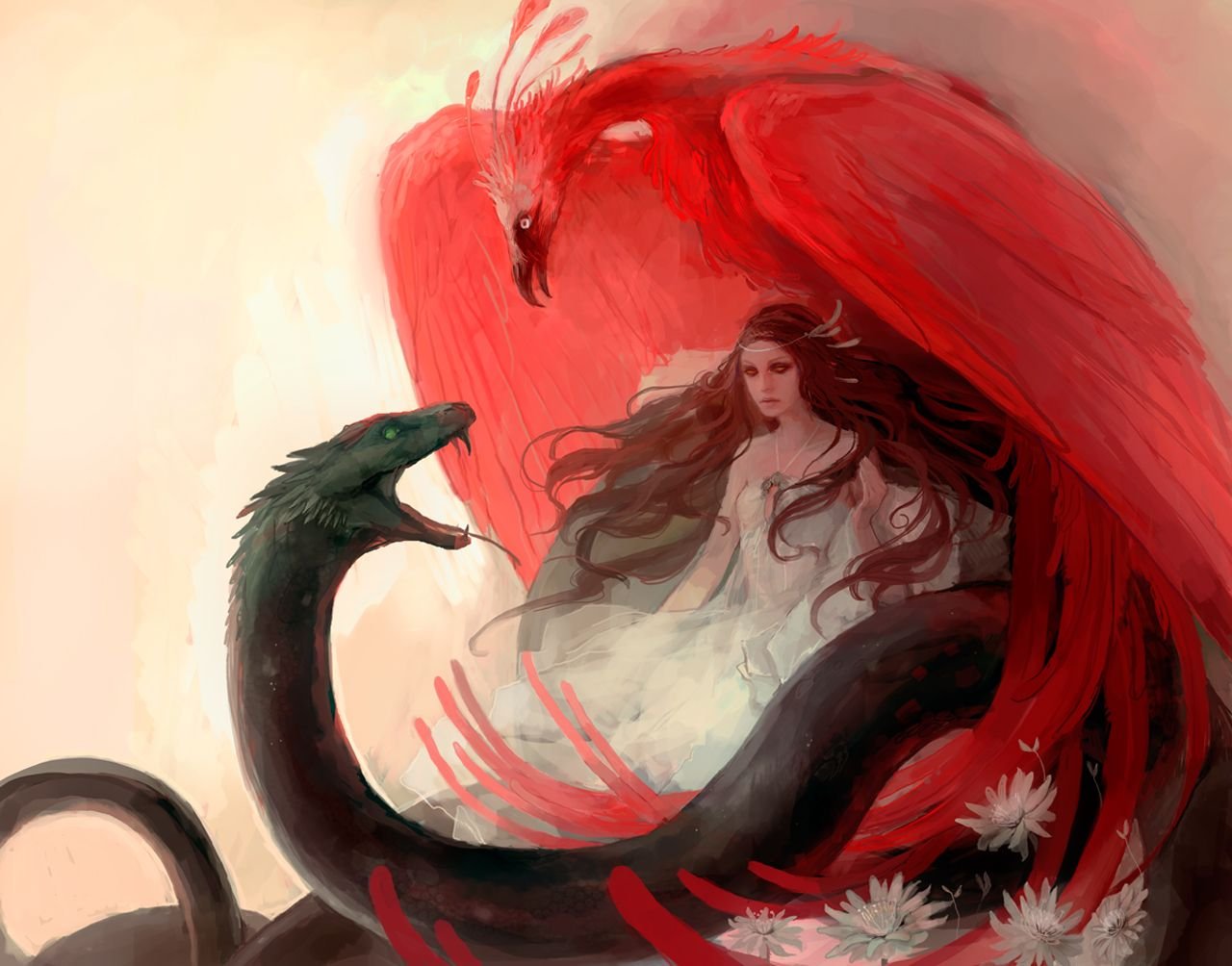 Фэнтези брачные. Девочка и дракон. Змей и девушка любовь. Мифические девушки.