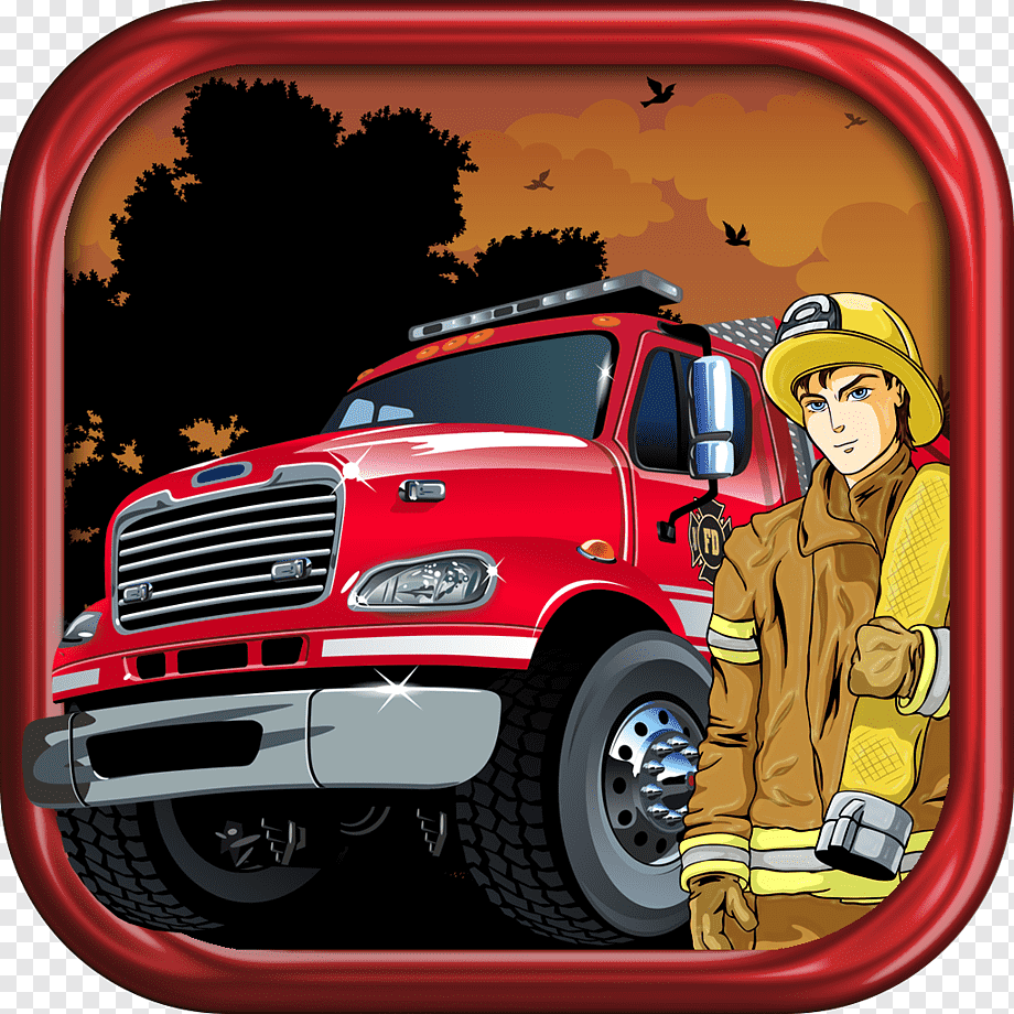 Посадка пожарных в автомобиль