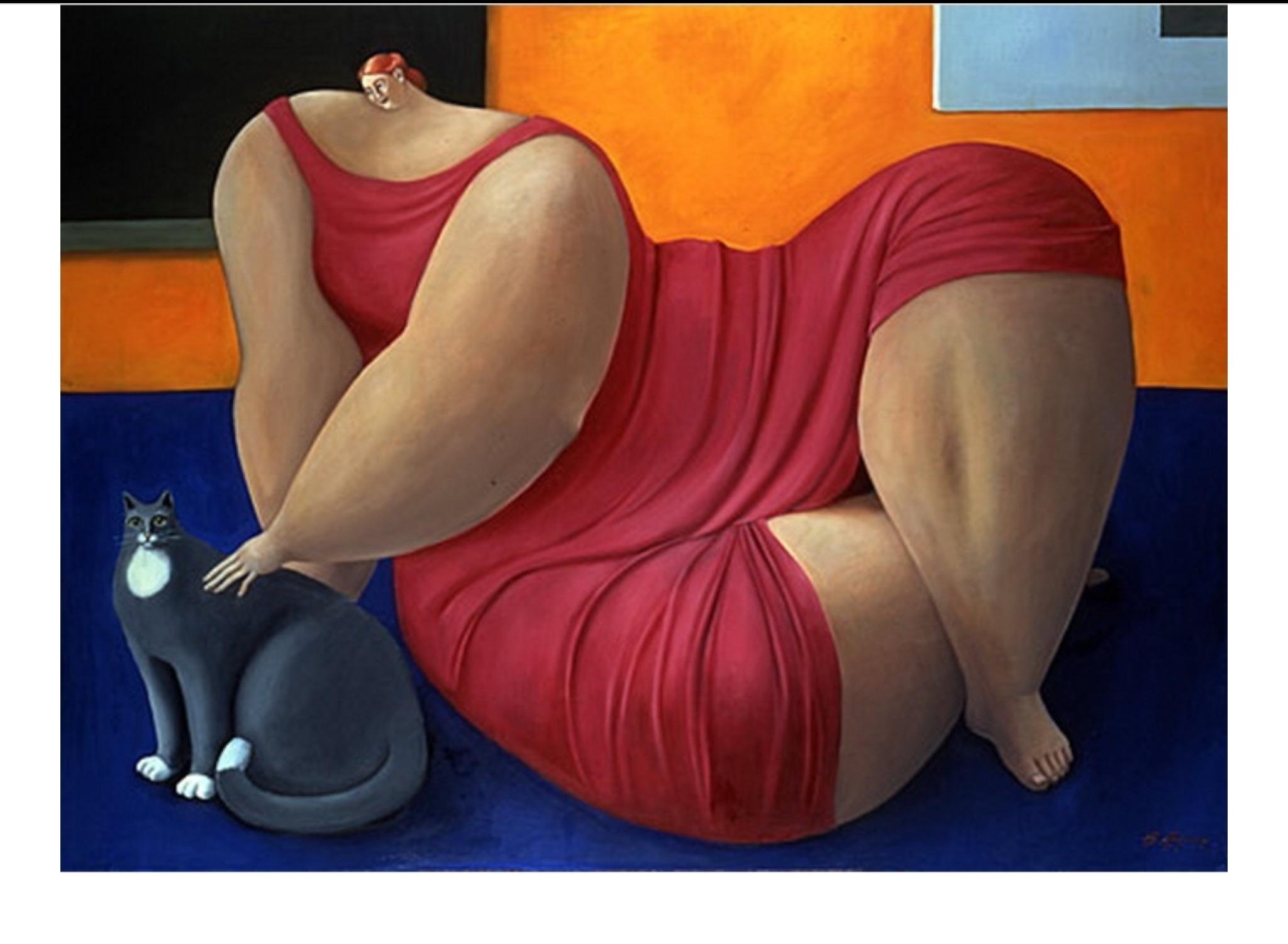 Тонкий мир толстых. Картины художницы Sarah Jane Szikora.