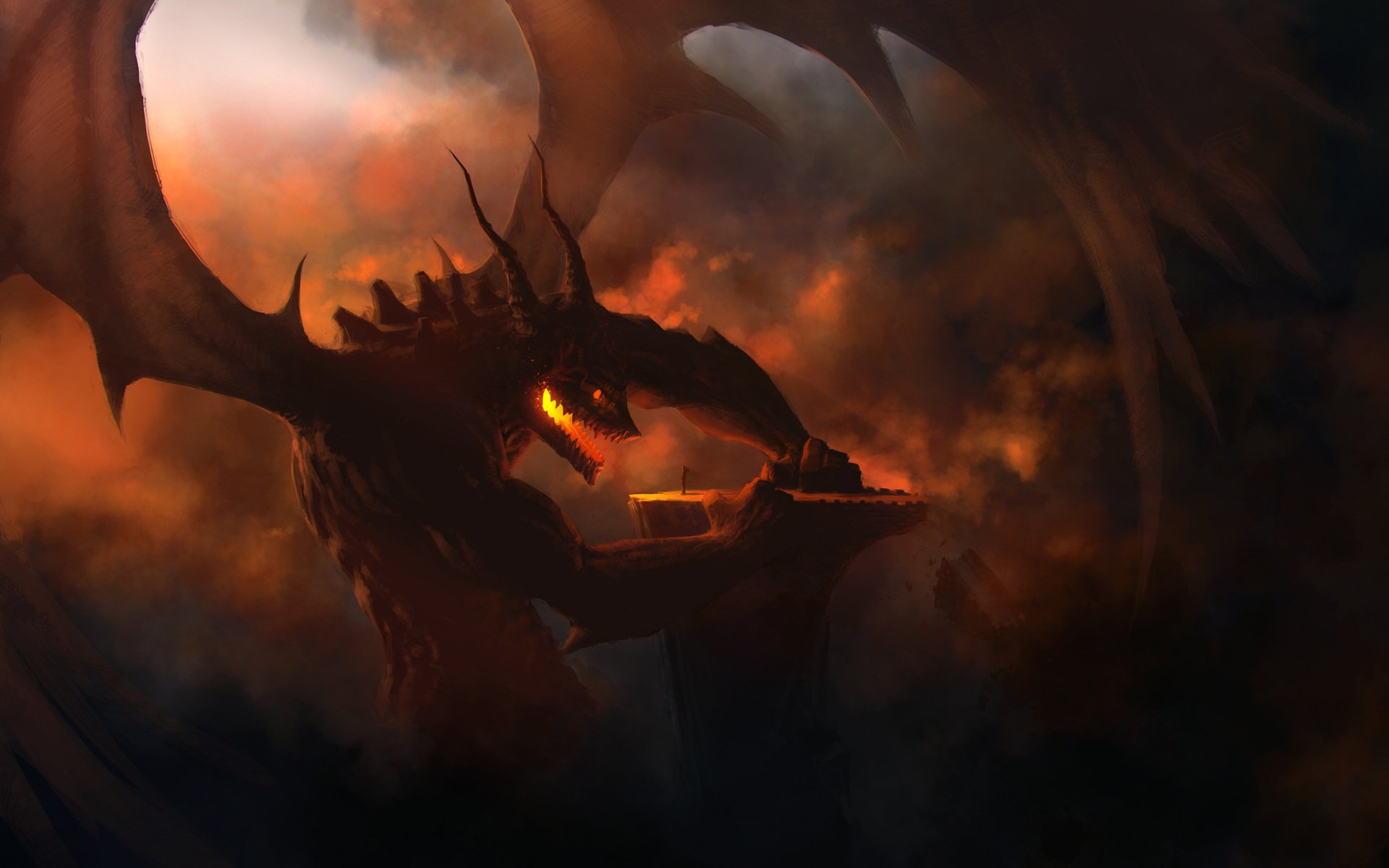 Дракон темного пламени. Ахерон демон Ахерон. Байрирон демон драконов. Огненный дракон. Картинки на рабочий стол драконы.