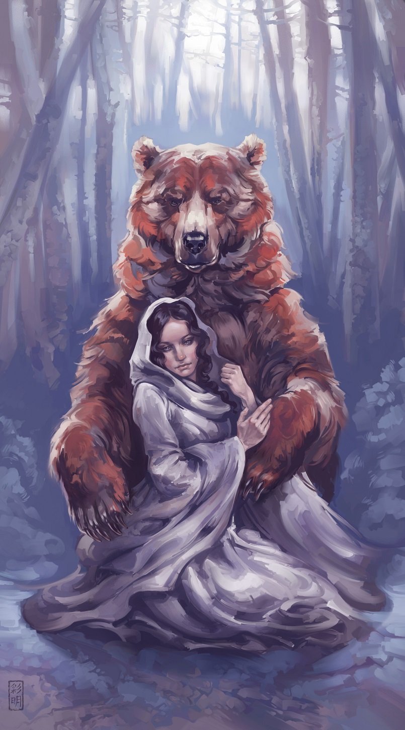 Русские модели в объятиях дикого зверя: удивительная фотосессия с бурым медведем