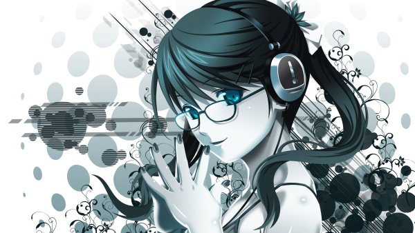 Девушка с очками арт аниме (65 фото)