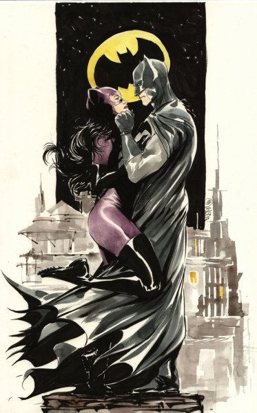 Бэтмен кошка арт бэтмен и женщина (67 фото)