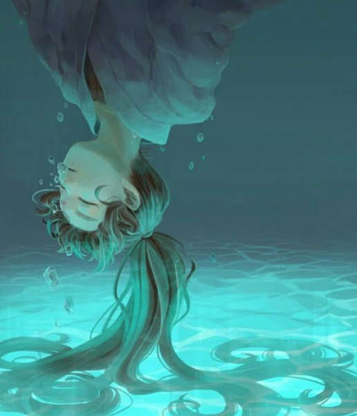 Девушка под водой арт (69 фото)