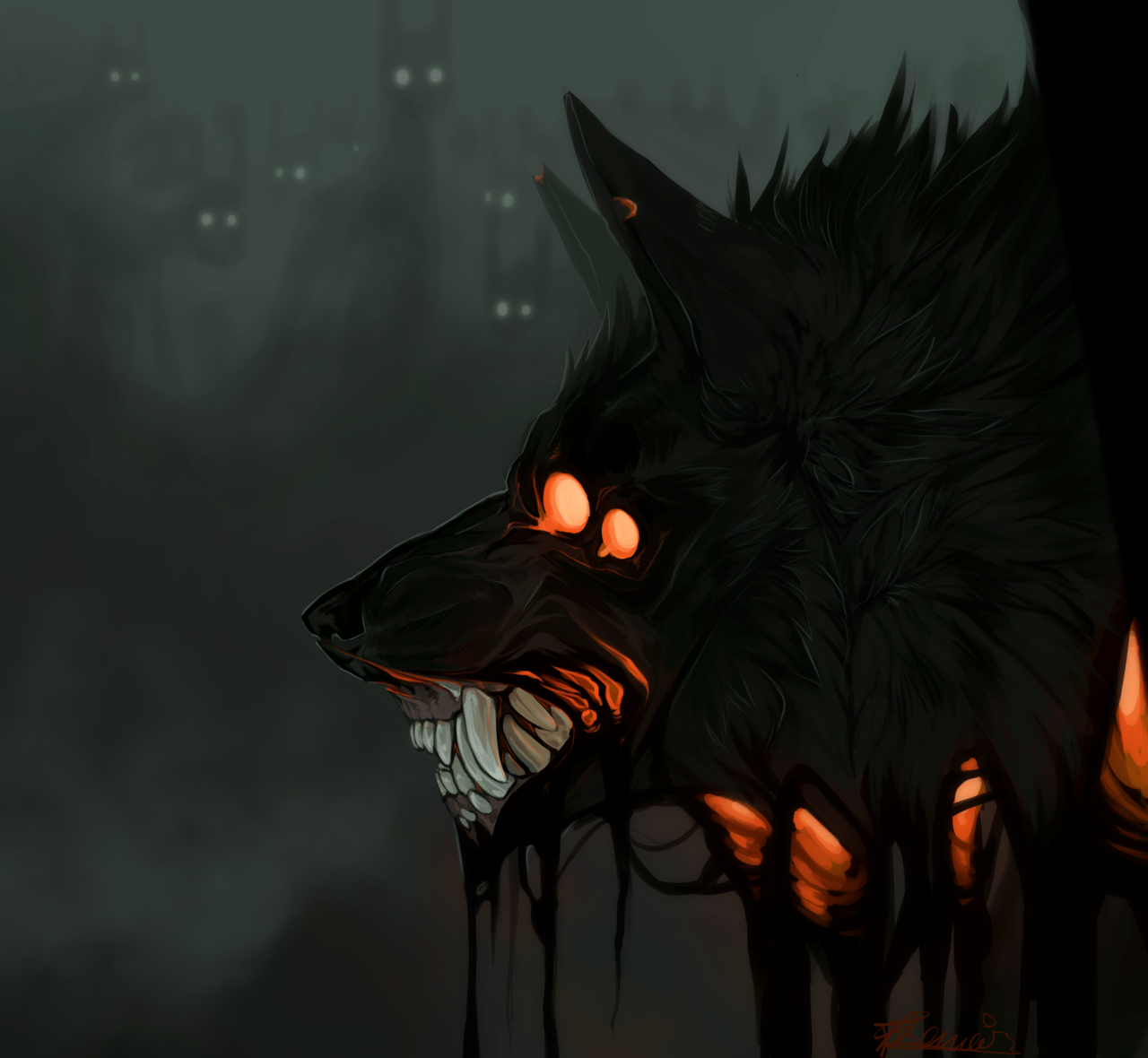 Изображения по запросу Демон волк