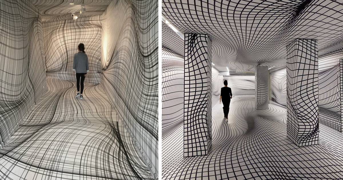 Питер Коглер. Оптические иллюзии художника Peter Kogler. Иллюзия пространства. Искажение пространства.
