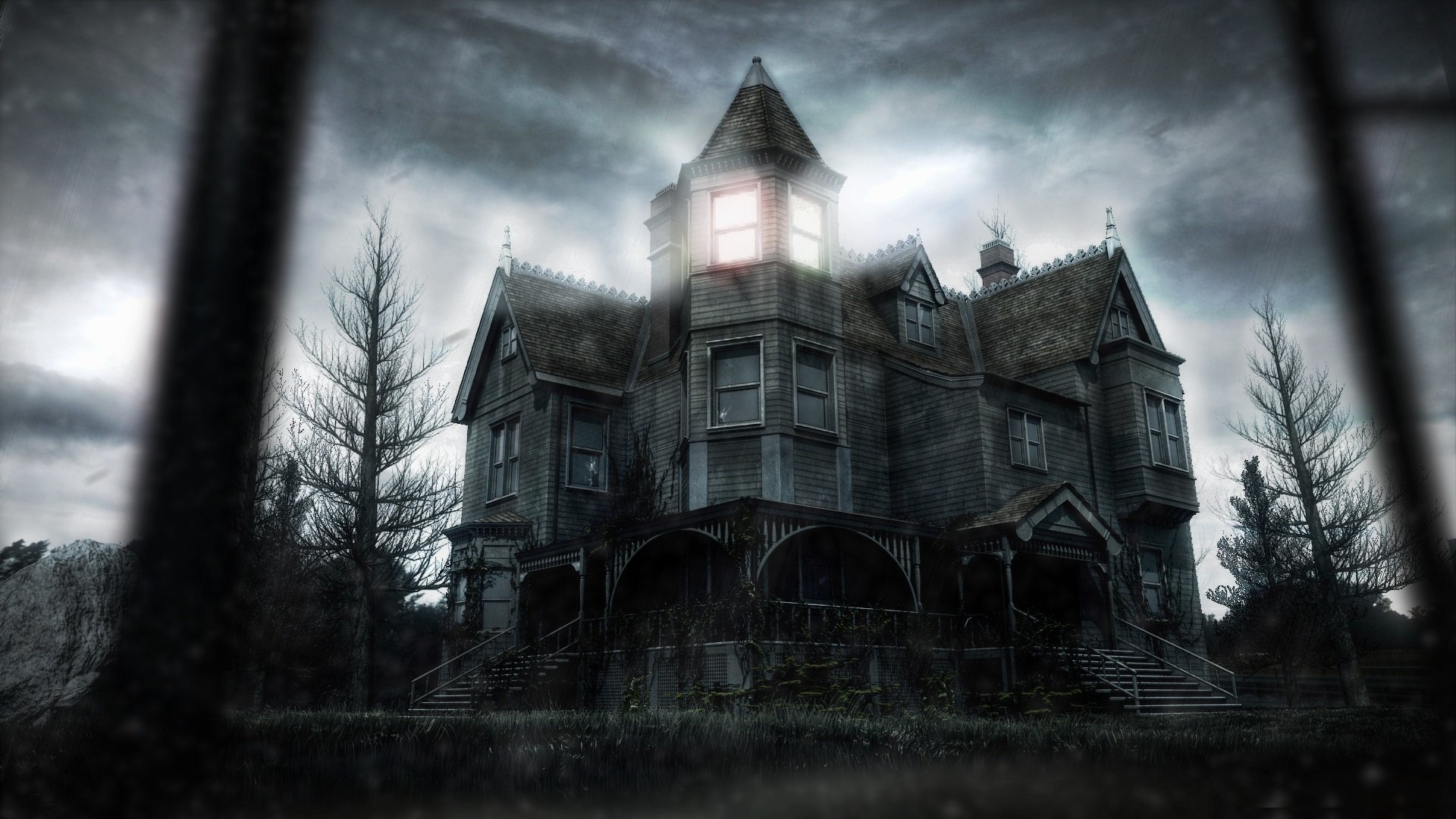 Scary home. Заброшенный дом Лавкрафт. Мрачное поместье. Мрачный особняк. Страшный особняк.