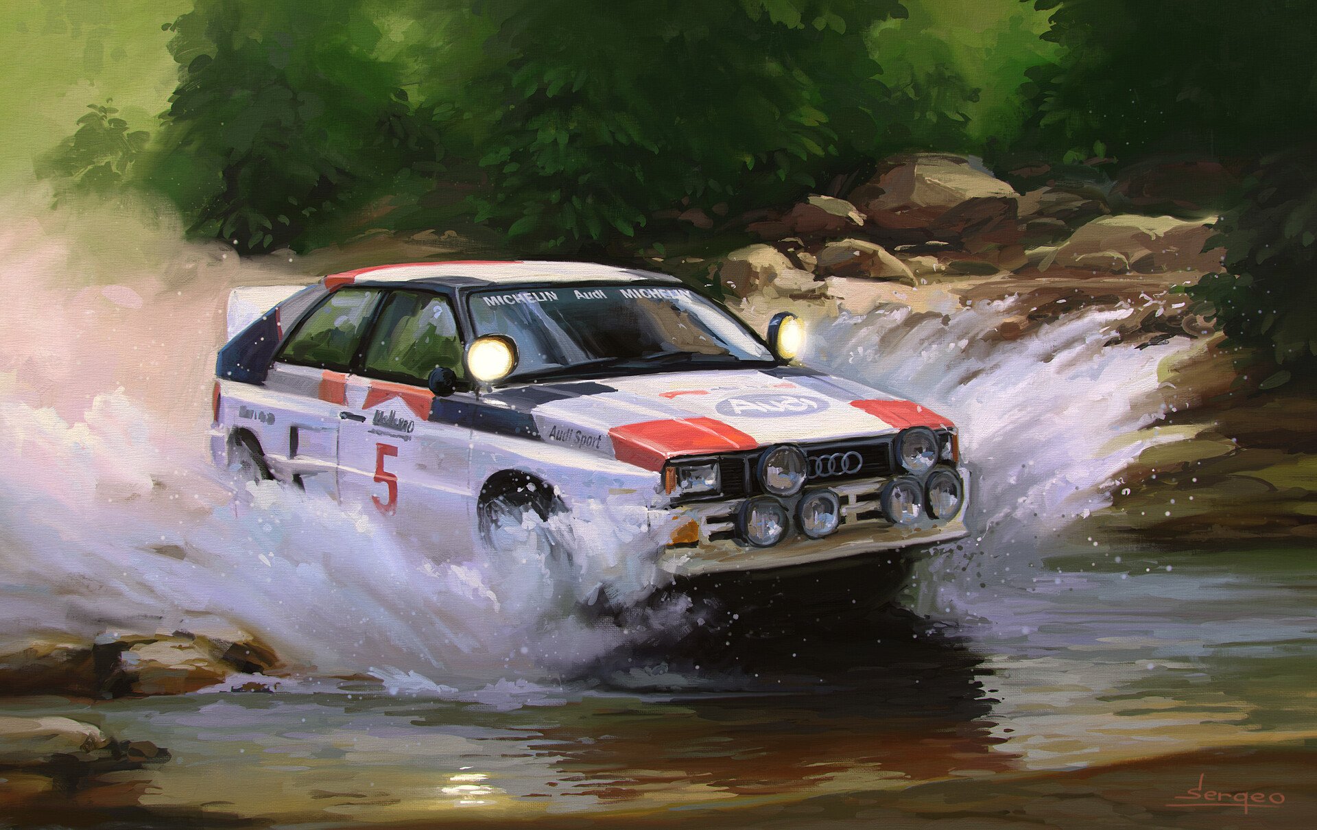 Art of rally mobile. Ауди кватро ралли. Ауди quattro Rally 2023. Audi quattro Rally 1982 j.Arthur. Audi quattro Rally арт.