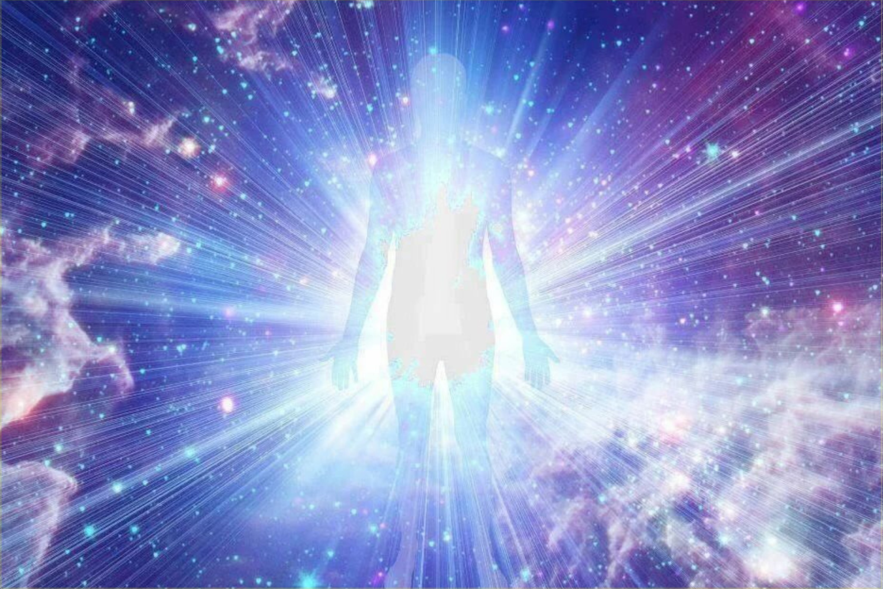 Мир чистого сознания. Энергия человека. Свет из человека. Свет внутри человека. Божественный свет.