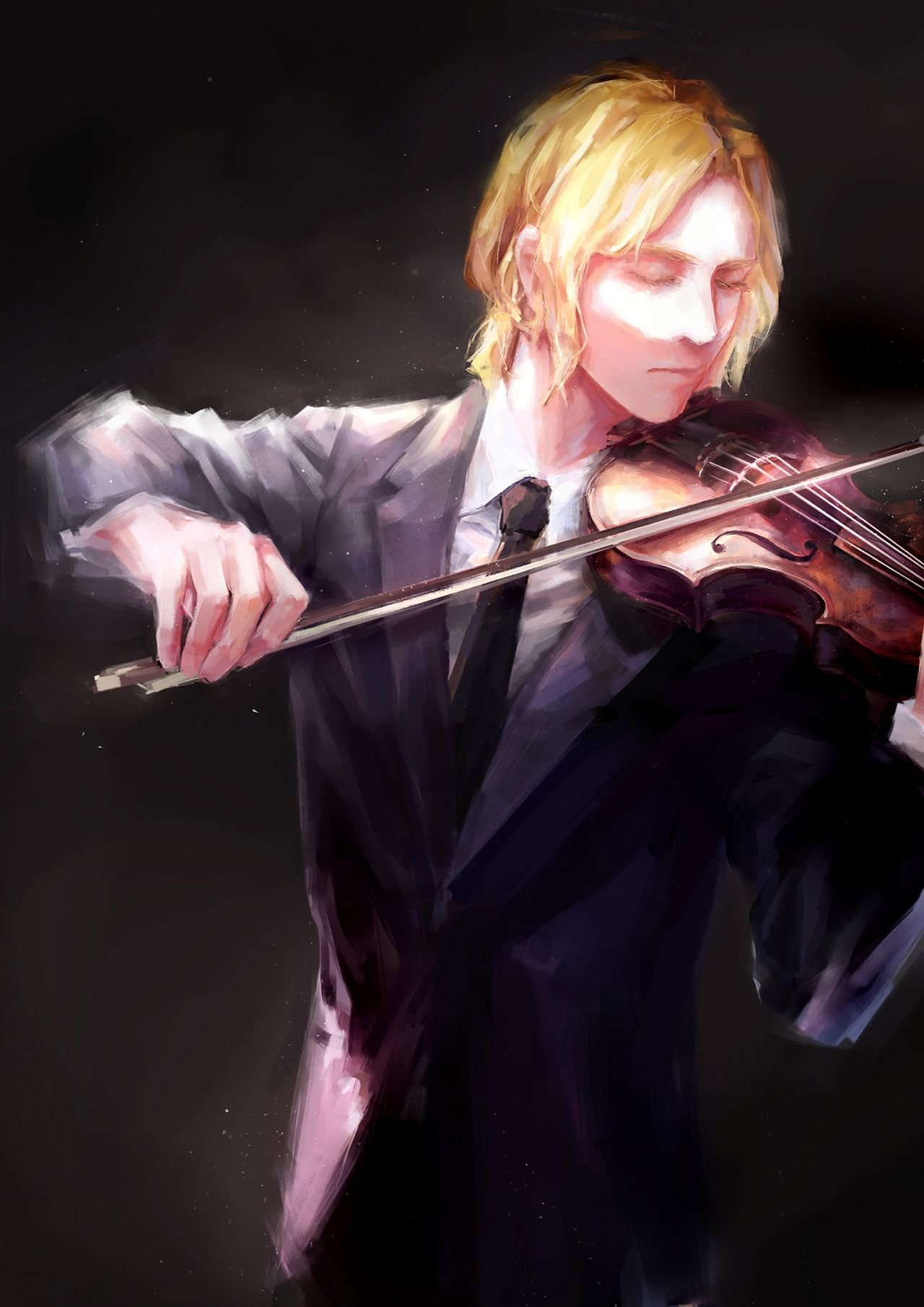 Наигрывал на скрипке