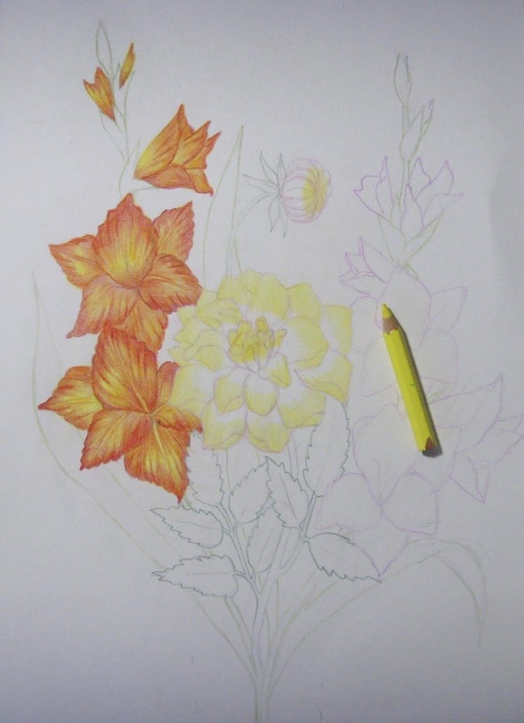 Стоковые фотографии по запросу Букет цветов осень