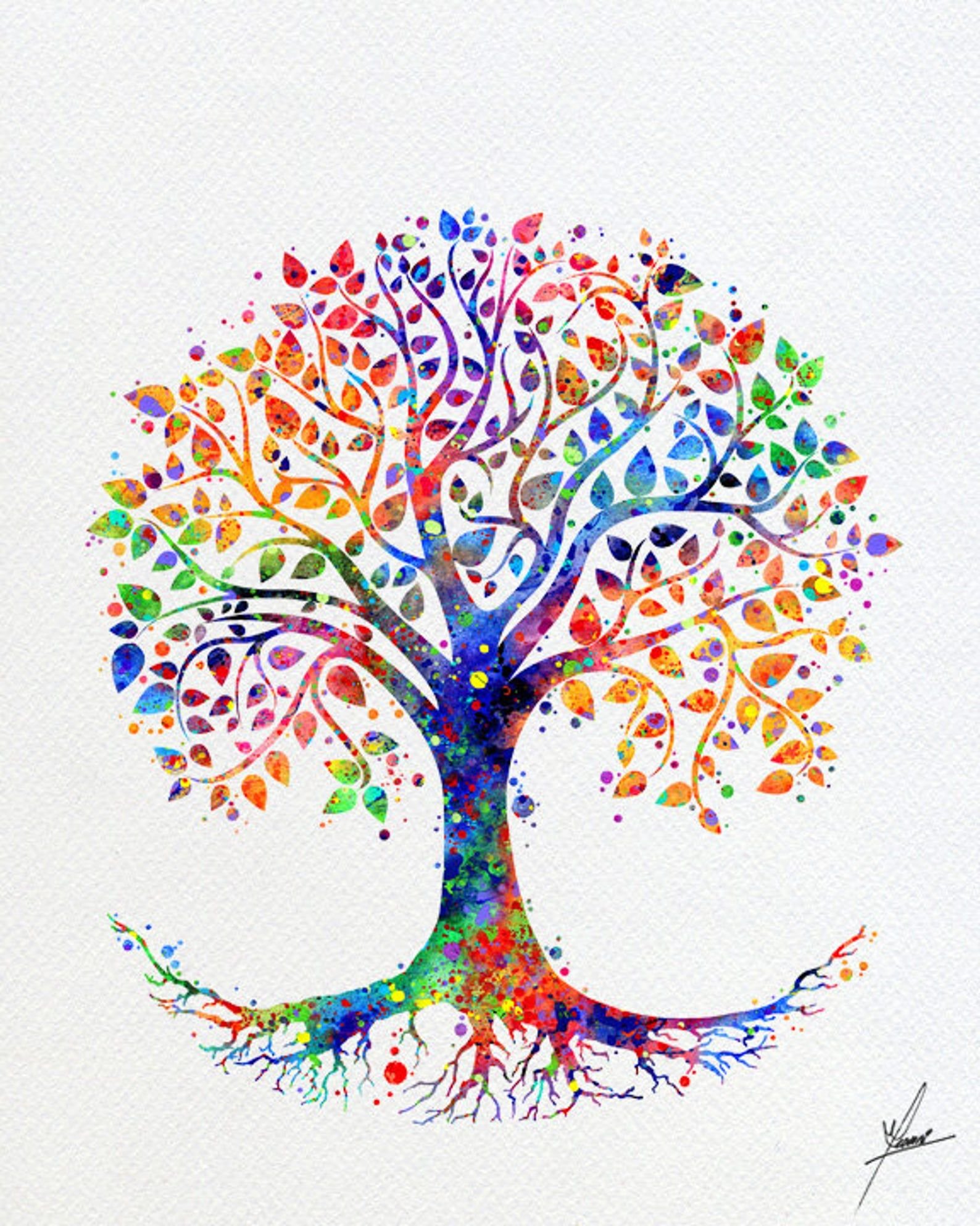 Мотив дерево. "Tree of Life" ("дерево жизни") by degree. Разноцветное дерево. Дерево рисунок. Красивое дерево.