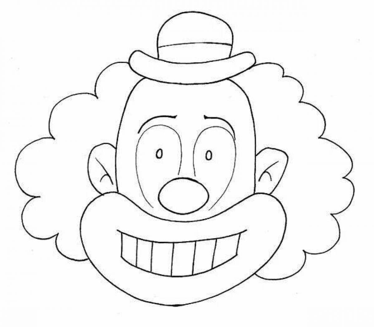 Рисование маска клоуна. Клоун раскраска. Клоун раскраска для детей. Веселый клоун раскраска. Голова клоуна раскраска.