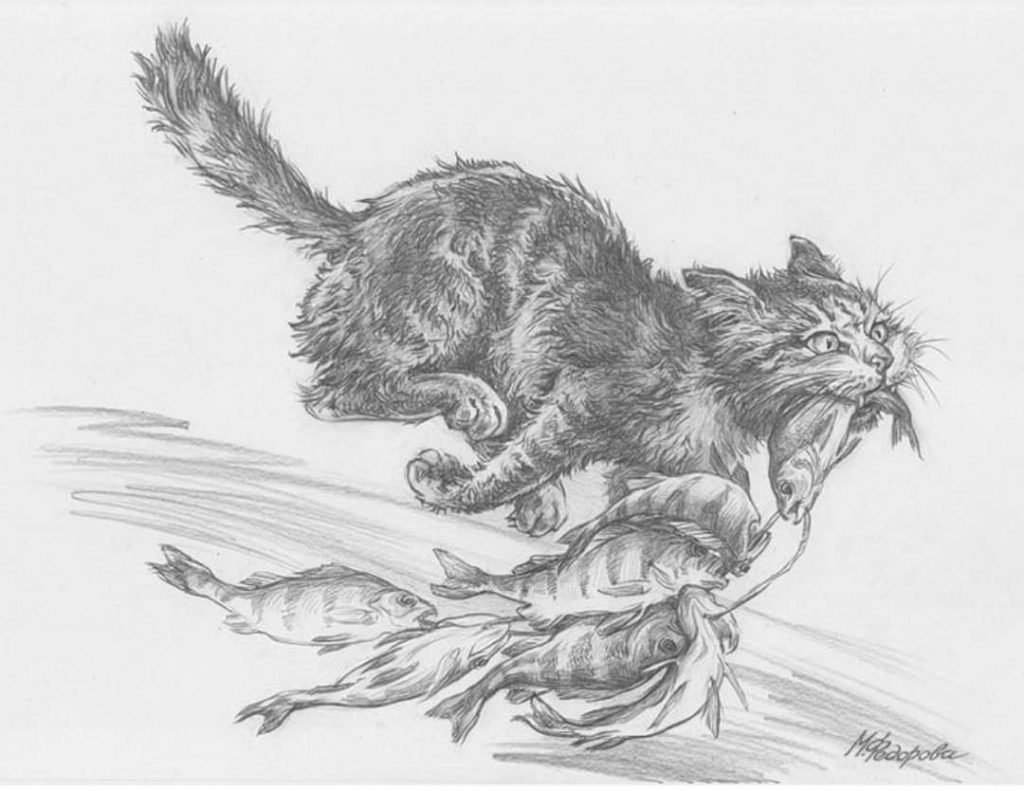как нарисовать кота поэтапно 4 | Портретный рисунок, Рисунки животных, Эскизы животных