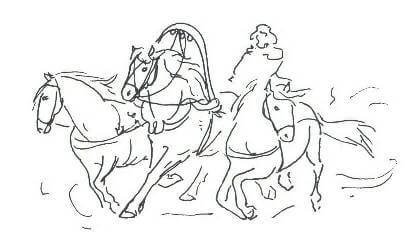 Идеи для срисовки тройка лошадей (90 фото)
