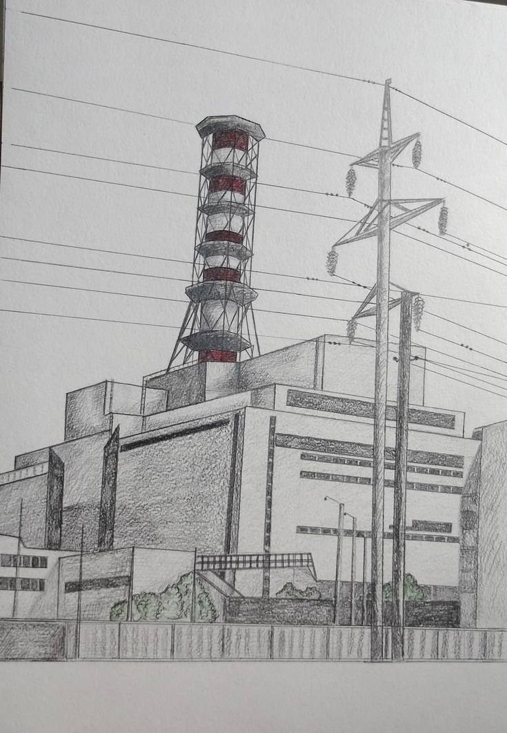 Рисунок чернобыльской аэс. ЧАЭС карандашом Чернобыль. 4 Энергоблок ЧАЭС рисунок. Чернобыль АЭС рисунок. Нарисовать Чернобыльскую электростанцию ЧАЭС.