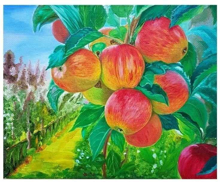 Яблоня картина. Рисование яблоня. Сказочный Яблоневый сад. Рисование Яблоневый сад. Рисование яблоня с яблоками.