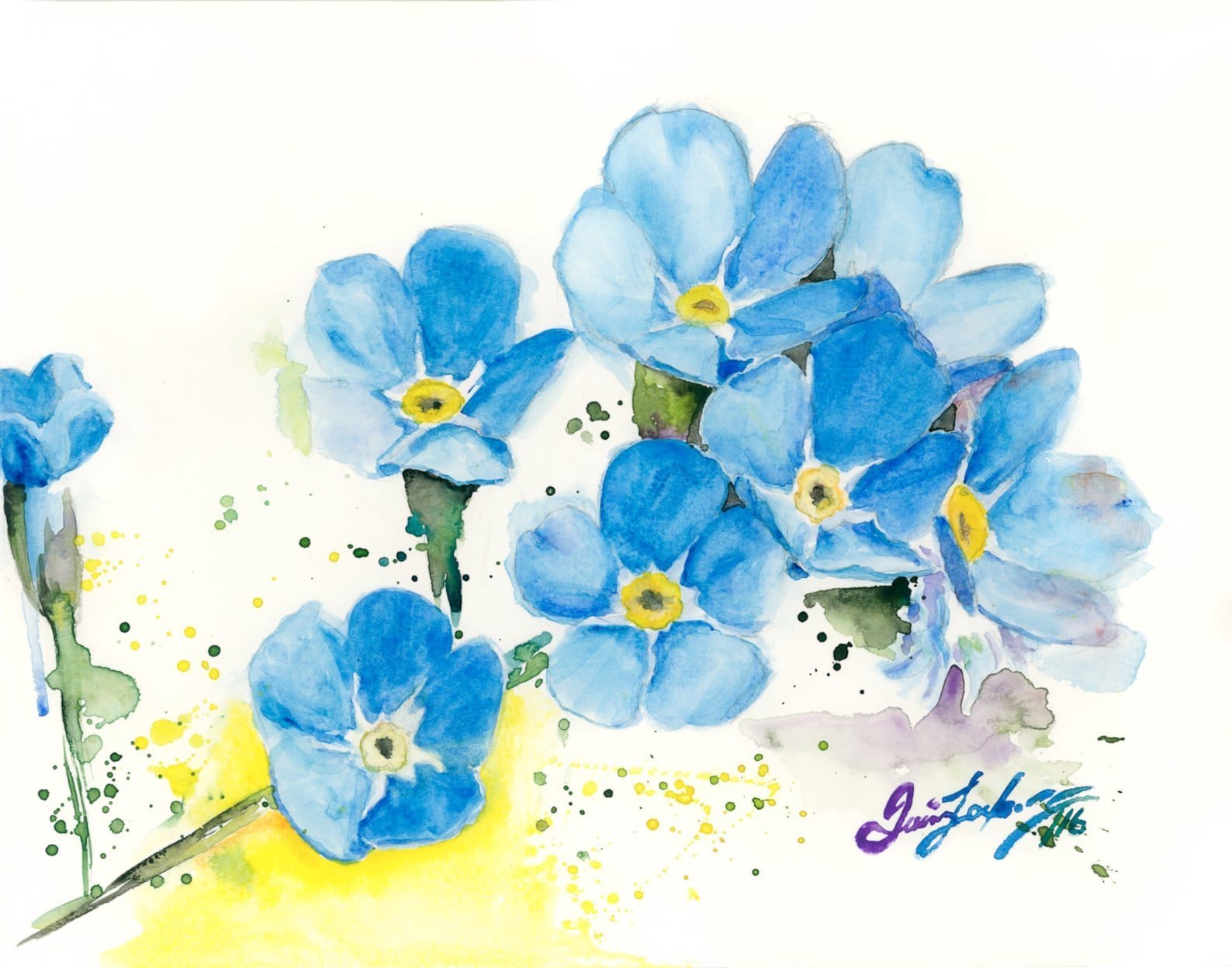Синие цветы красками. Незабудки. Цветы акварель. Синие цветы акварель. Незабудка цветок акварель.