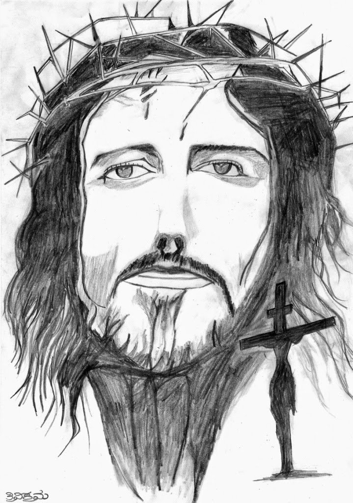 Как поэтапно нарисовать лик Иисуса Христа: только лицо, портрет? МК?