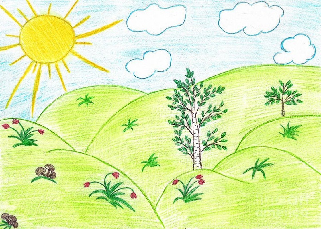 Рисунок лета 4 класс. Летние рисунки. Рисование природы для детей. Рисование лето. Рисунок о лете.