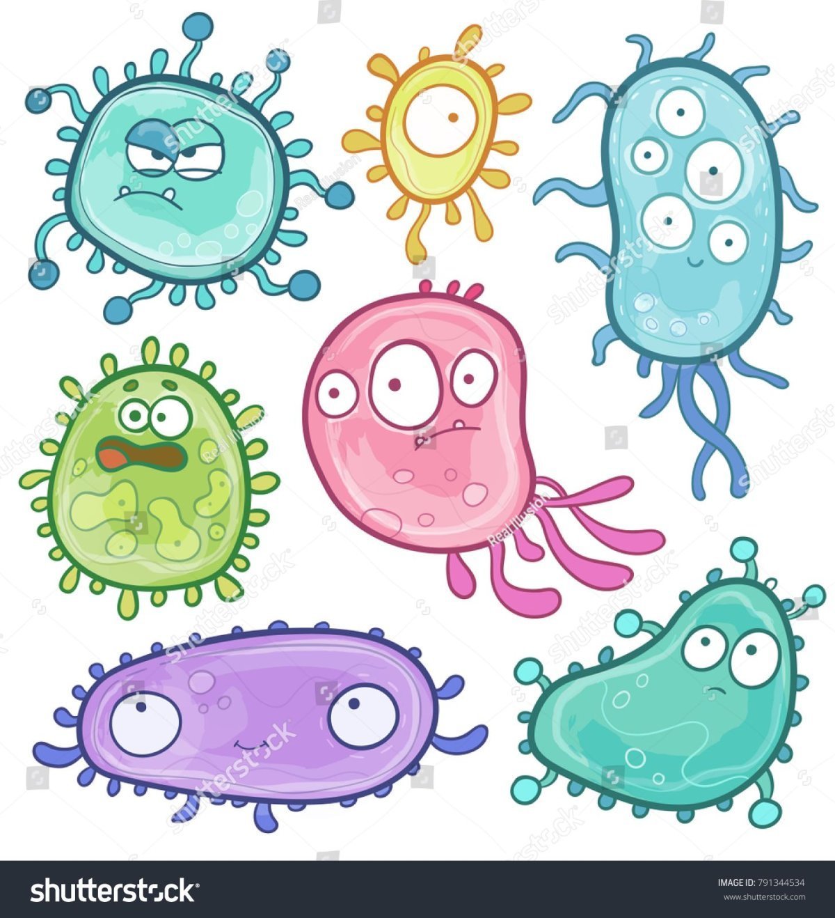 Микробы картинки для детей - 47 фото