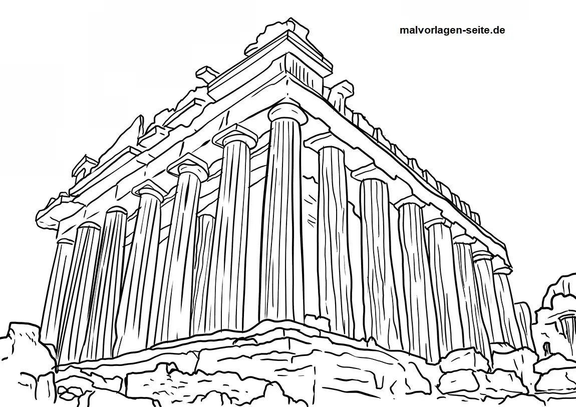 Рисунок акрополя 5 класс. Храм Афины Парфенон черно белый. Парфенон Акрополь черно белый. Акрополь Парфенон рисунок. Акрополь Парфенон нарисовать.