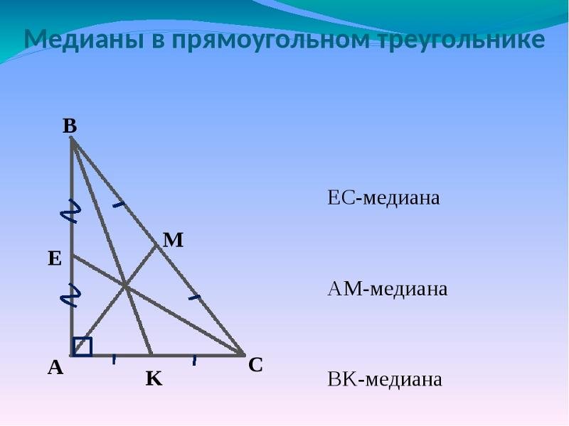 Провести три медианы в треугольнике. Медиана и биссектриса в прямоугольном треугольнике. Биссектриса в прямоугольном треугольнике. Бессектрисапрямоугольного треугольника. Прямоугольный треугольник Медиана биссектриса и высота.