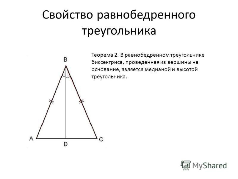 Высота в геометрии в равнобедренном треугольнике. Равнобедренный треугольник Медиана биссектриса и высота. Чертеж равнобедренного треугольника с биссектрисой медианой высотой. Определение Медианы биссектрисы и высоты треугольника. Высота и Медиана в равнобедренном треугольнике.