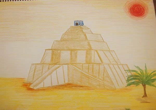 Идеи для срисовки строительство пирамиды (89 фото)