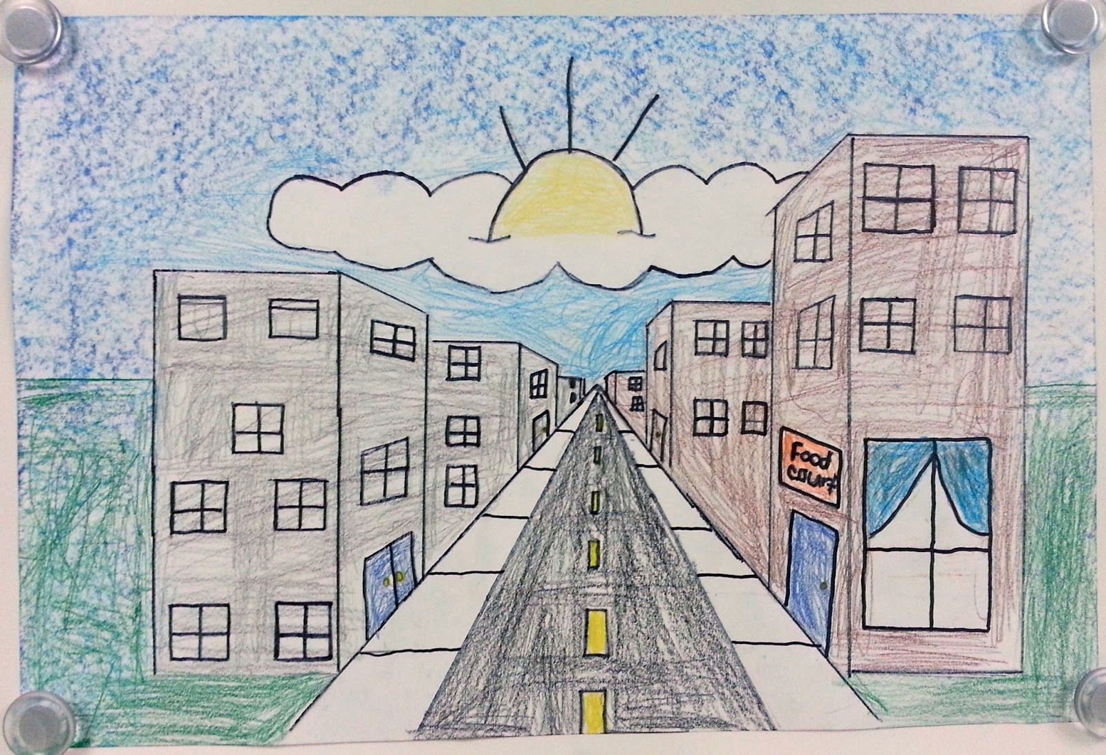 Далеко живу от школы. Город рисунок. Город рисунок легкий. Рисунок города карандашом для детей. Пейзаж города легкий.