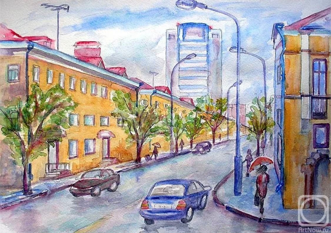 Нарисовать рисунок улицы. Рисование городского пейзажа. Городской пейзаж рисунок. Городской пейзаж цветными карандашами. Наброски городского пейзажа.