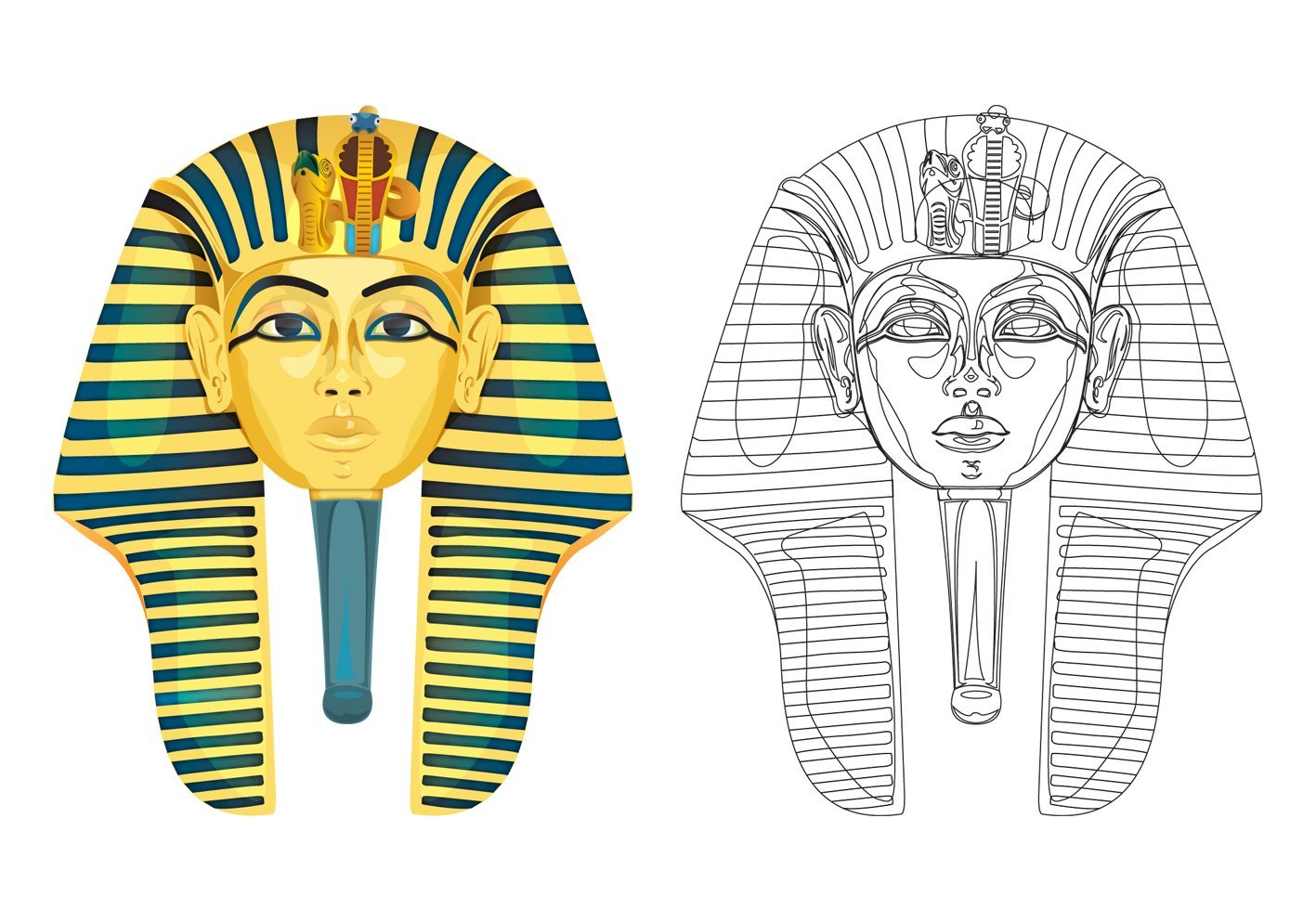 Маска фараона рисунок 5. Головной убор фараона Тутанхамона. Маска фараона Тутанхамона изо. Маска фараона Тутанхамона изо 5. Маска Тутанхамона 5 класс.