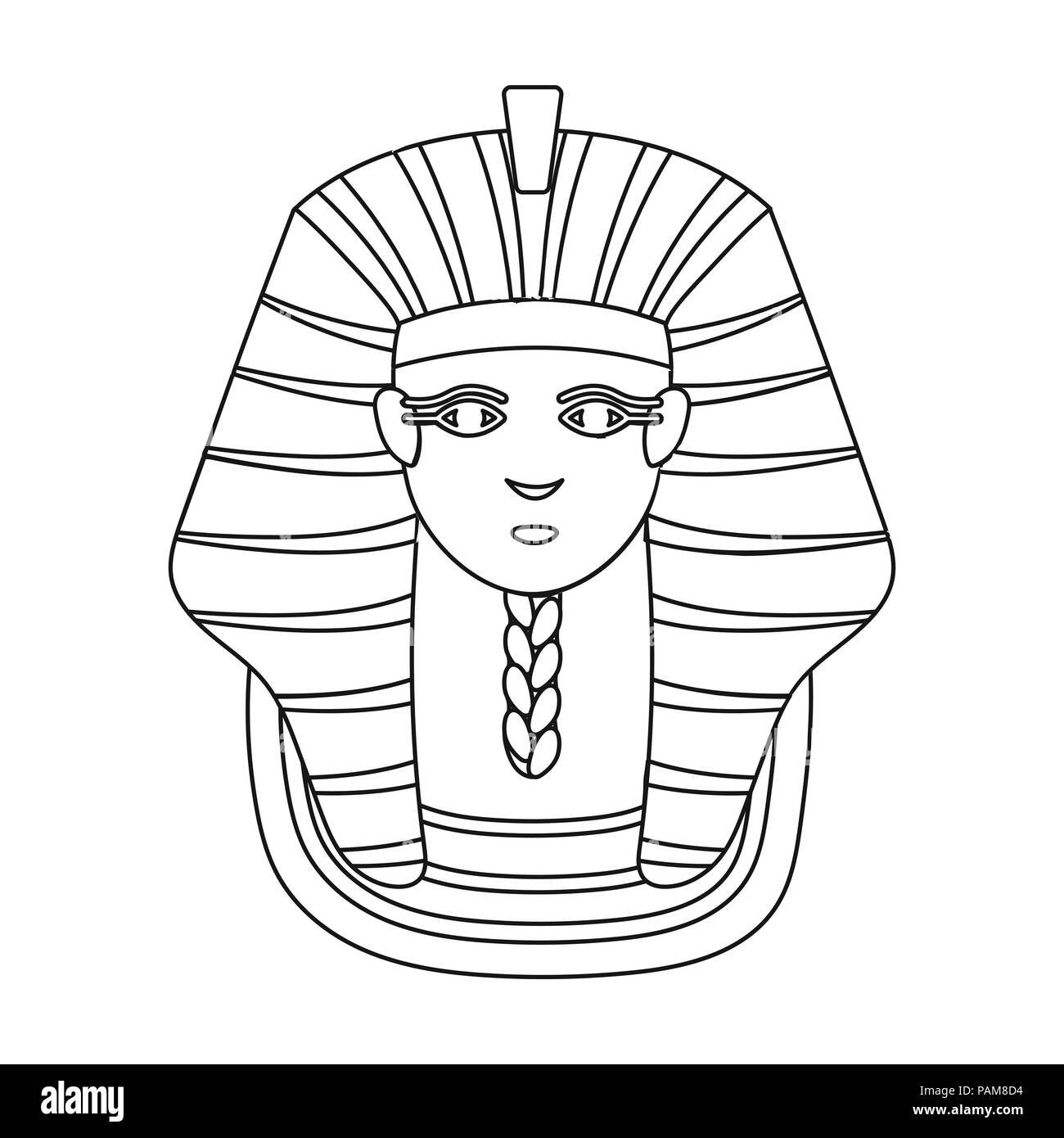 Эскиз маска фараона