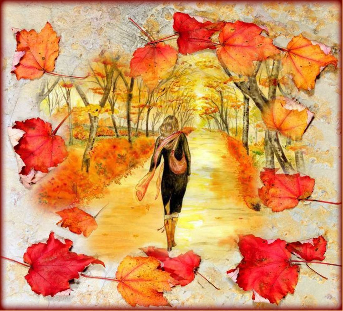 Я брел по осенней. Осенний вальс. Танец осенних листочков. Картинки для декупажа осень.