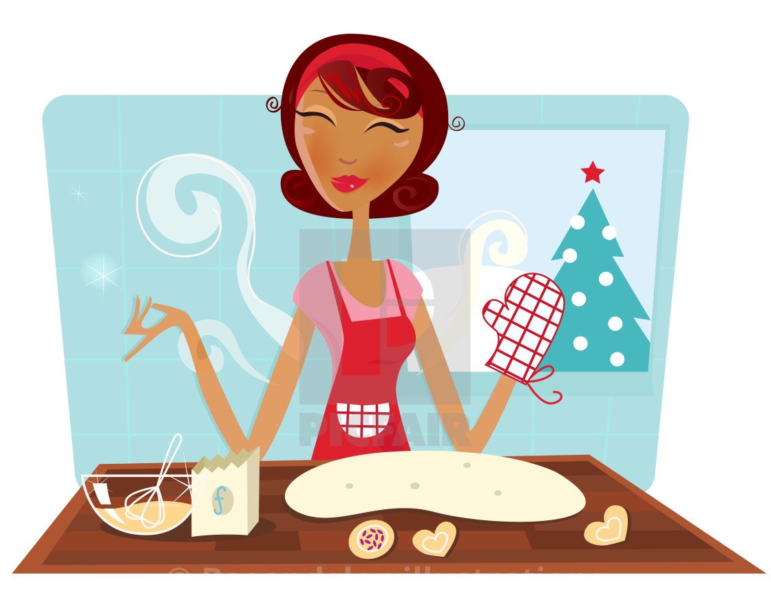 Мама готовит пирог. Девушка с выпечкой рисунок. Девушка с пирогом рисунок. Девушка с выпечкой вектор. Нарисованная девушка готовит пирог.