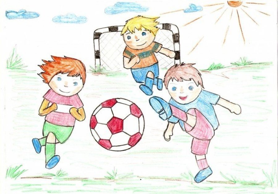 Любимая игра урок. Рисунок на тему футбол. Спортивные рисунки. Рисунок на тему спорт. Рисунок на тему спорт для детей.