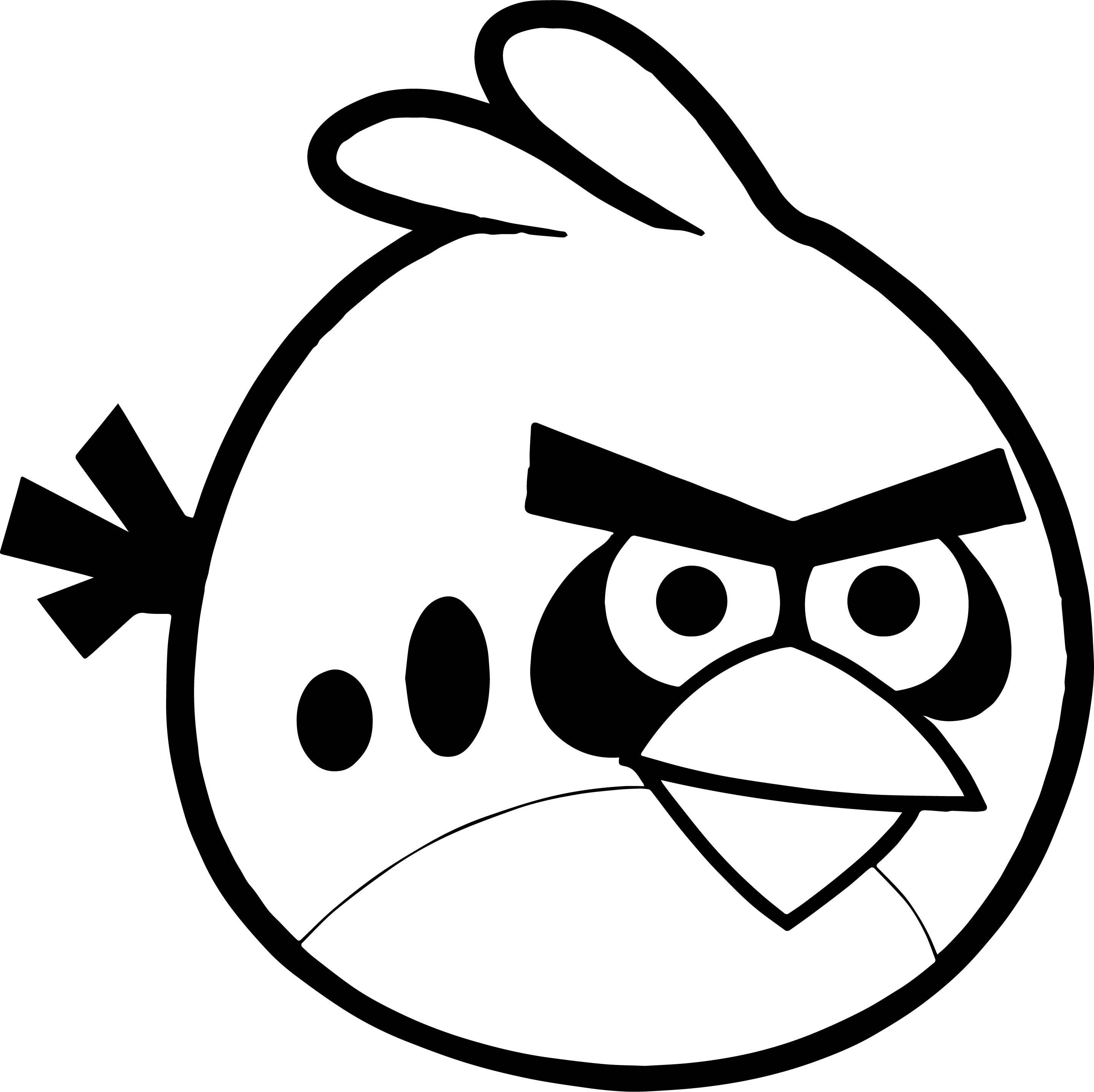 Как нарисовать энгри бердз всех птиц поэтапно. Как нарисовать Angry Birds карандашом