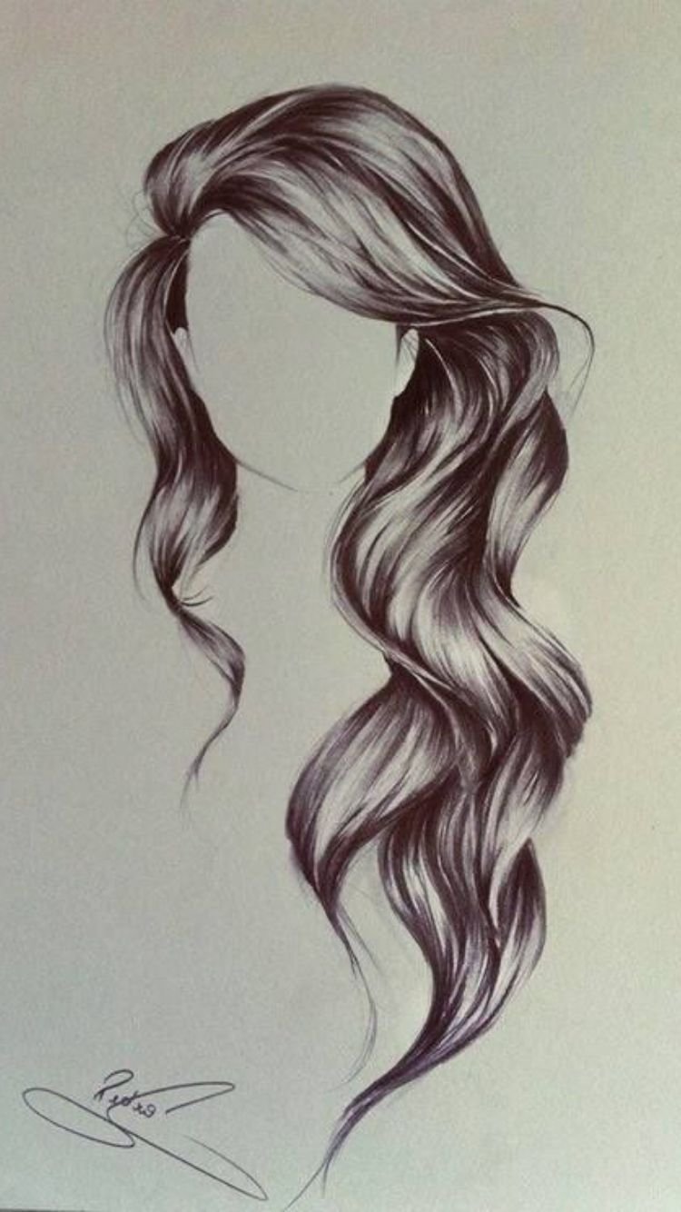 Удлиненный рисунок. Волосы карандашом. Длинные волосы карандашом. Волосы эскиз. Волосы для рисования.