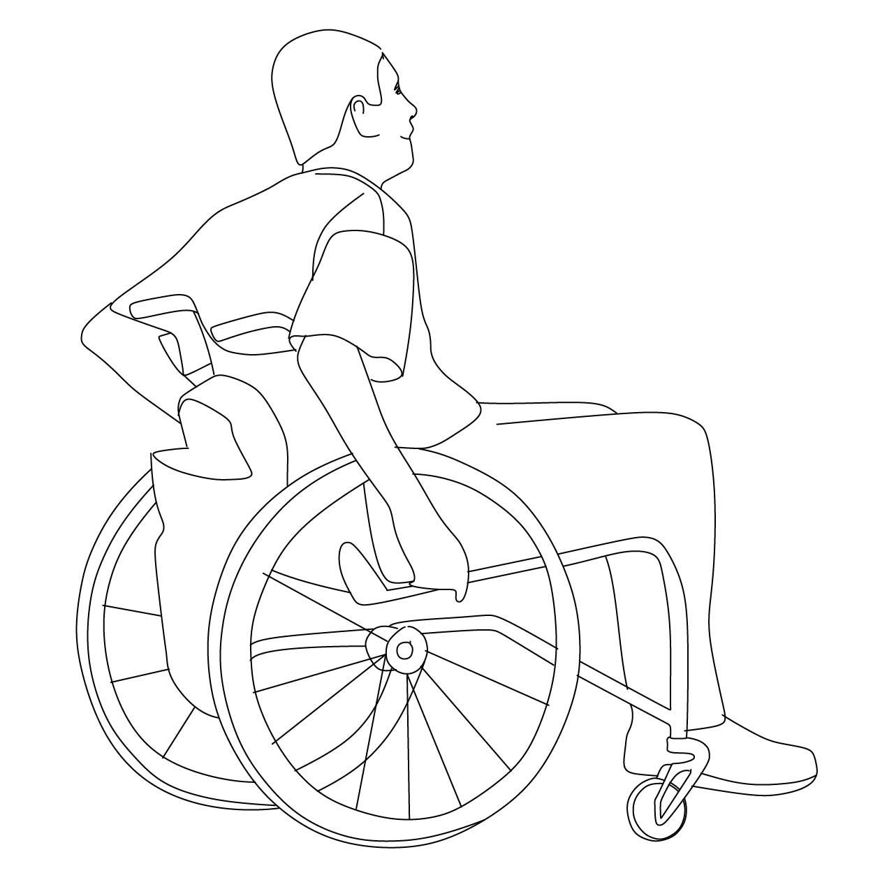 раскраска Международный день инвалидов, 3 декабря. Международные символы инвалидов