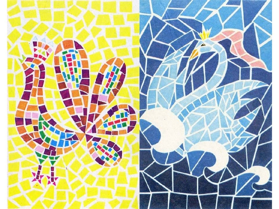 Современное декоративное искусство изо 5 класс. Мозаика на тему искусство. Рисунок в технике мозаика. Стилизованная аппликация. Мозайка для детей 4 класс.