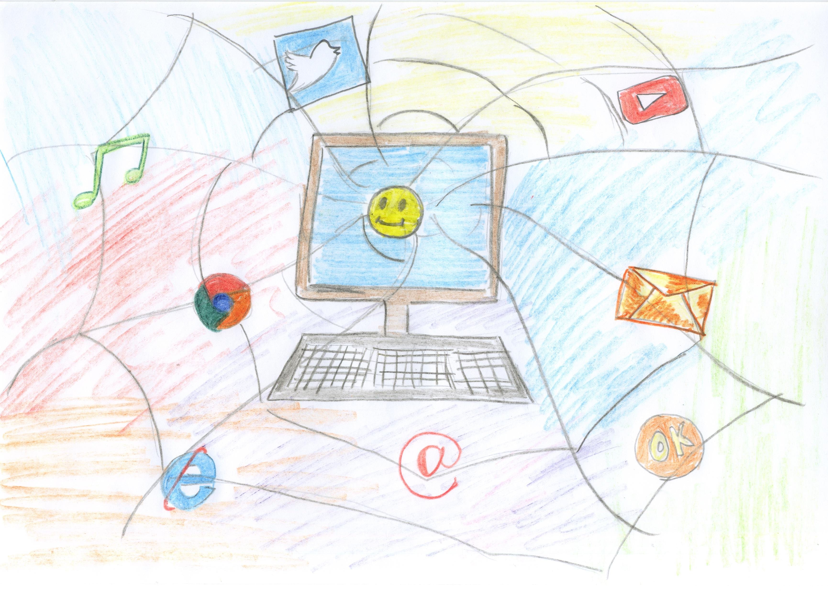 Интернет картинки нарисовать. Интернет рисунок. Безопасный интернет рисунок. Интернет рисунок для детей. Безопасный интернет для детей рисунки.
