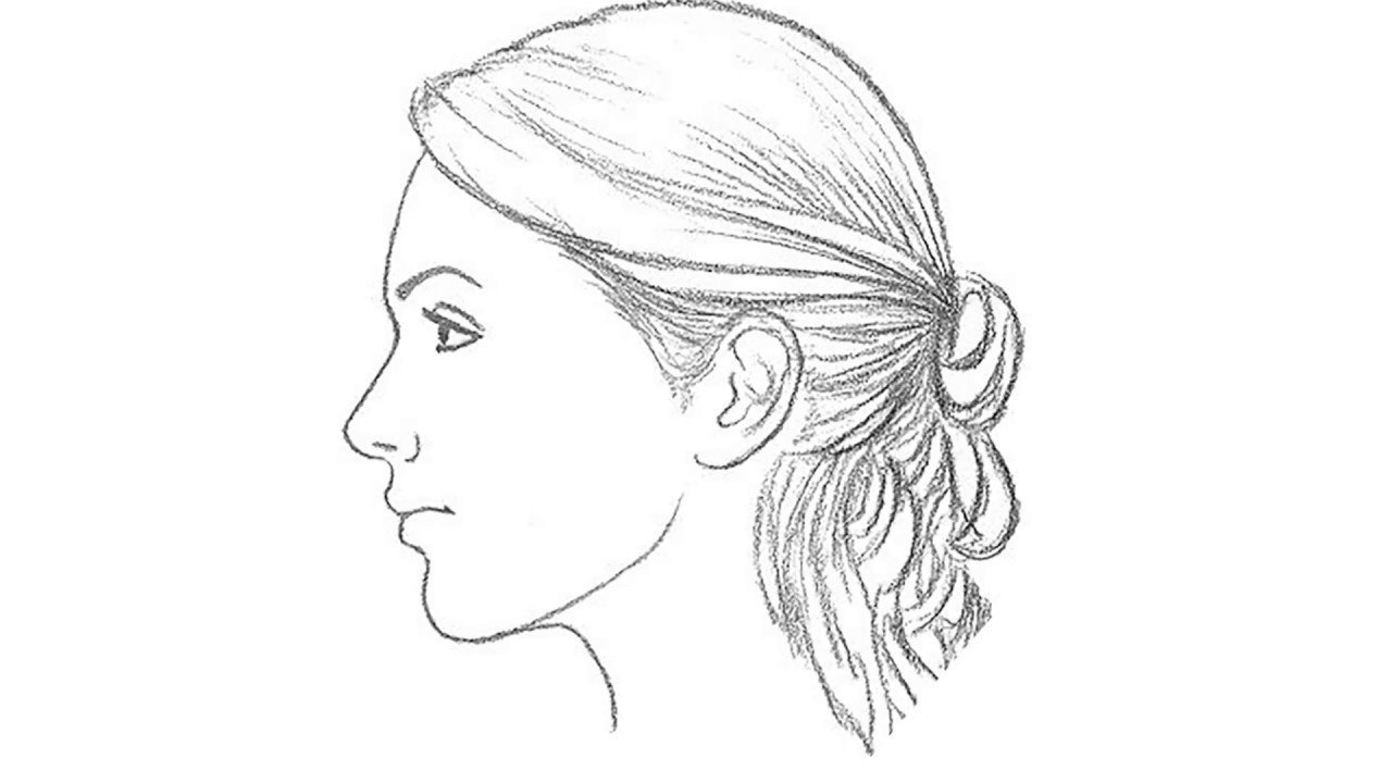 Профиль поэтапно. Рисование лица в профиль. Лицо девушки боком. Портрет в профиль карандашом легко. Профиль лица рисунок схема.