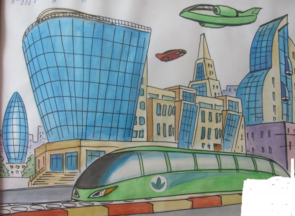 Каким я вижу свое будущее. Город будущего рисунок. Эскиз города будущего. Рисунок на тему город будущего. Город будущего рисунок карандашом.
