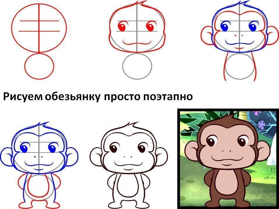 Как нарисовать ребенка поэтапно простым карандашом. Рисуем обезьянку. Как нарисовать обезьянку. Как рисовать обезьяну поэтапно. Обезьяна рисунок пошагово.